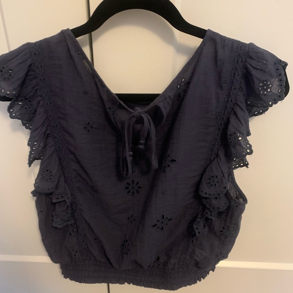 Aerie medium navy blouse - Picture 2 of 4